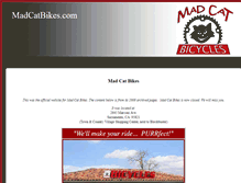 Tablet Screenshot of madcatbikes.com
